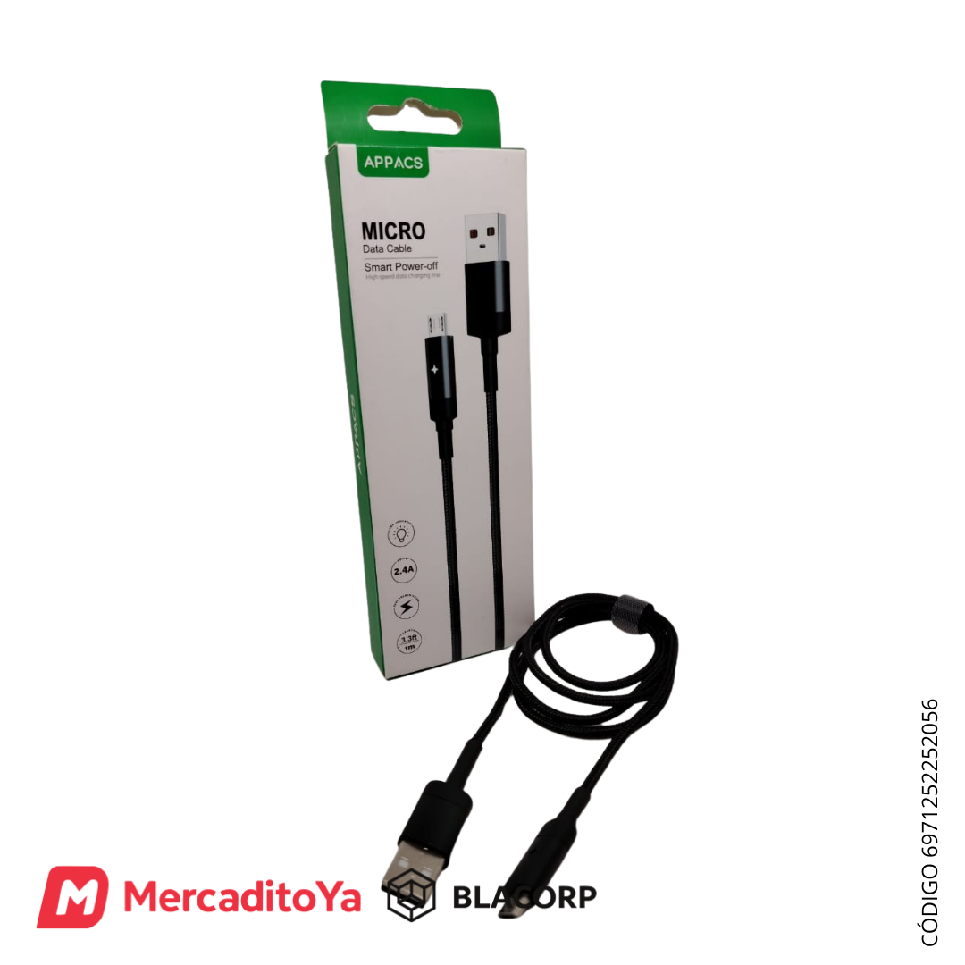 Cable Micro USB 2.4A – APPACS